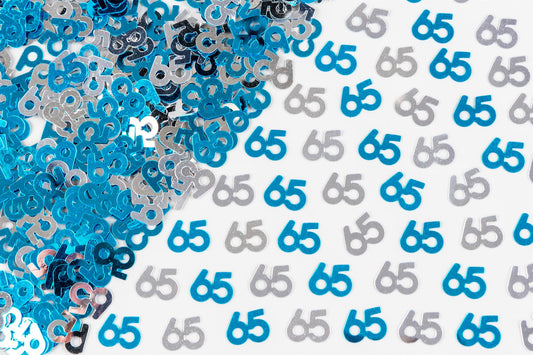 65th Confetti Blue/Silver - 4 Packs, 14g Each