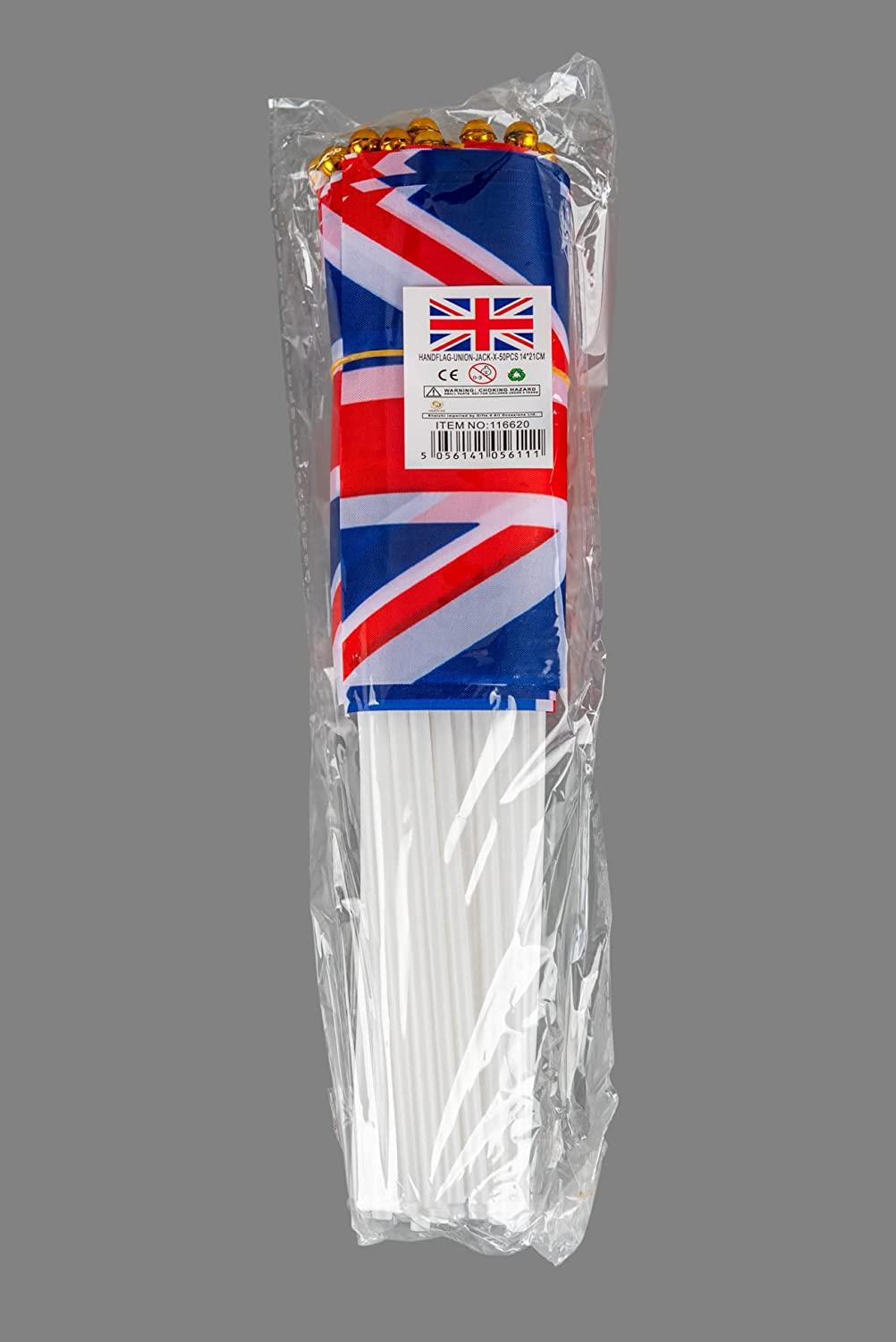 100 Union Jack Flags