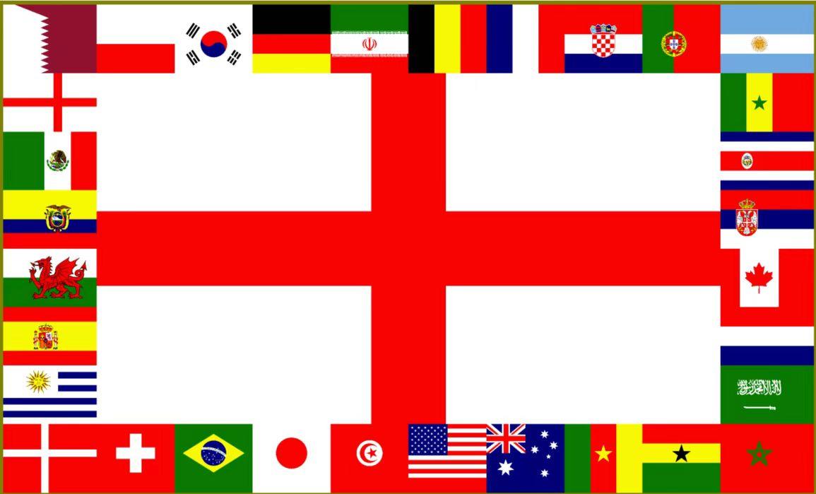 World Cup Party Pack Total 27Pcs (1x World Cup Flag ,10M Bunting and 25xAssorted Balloons)