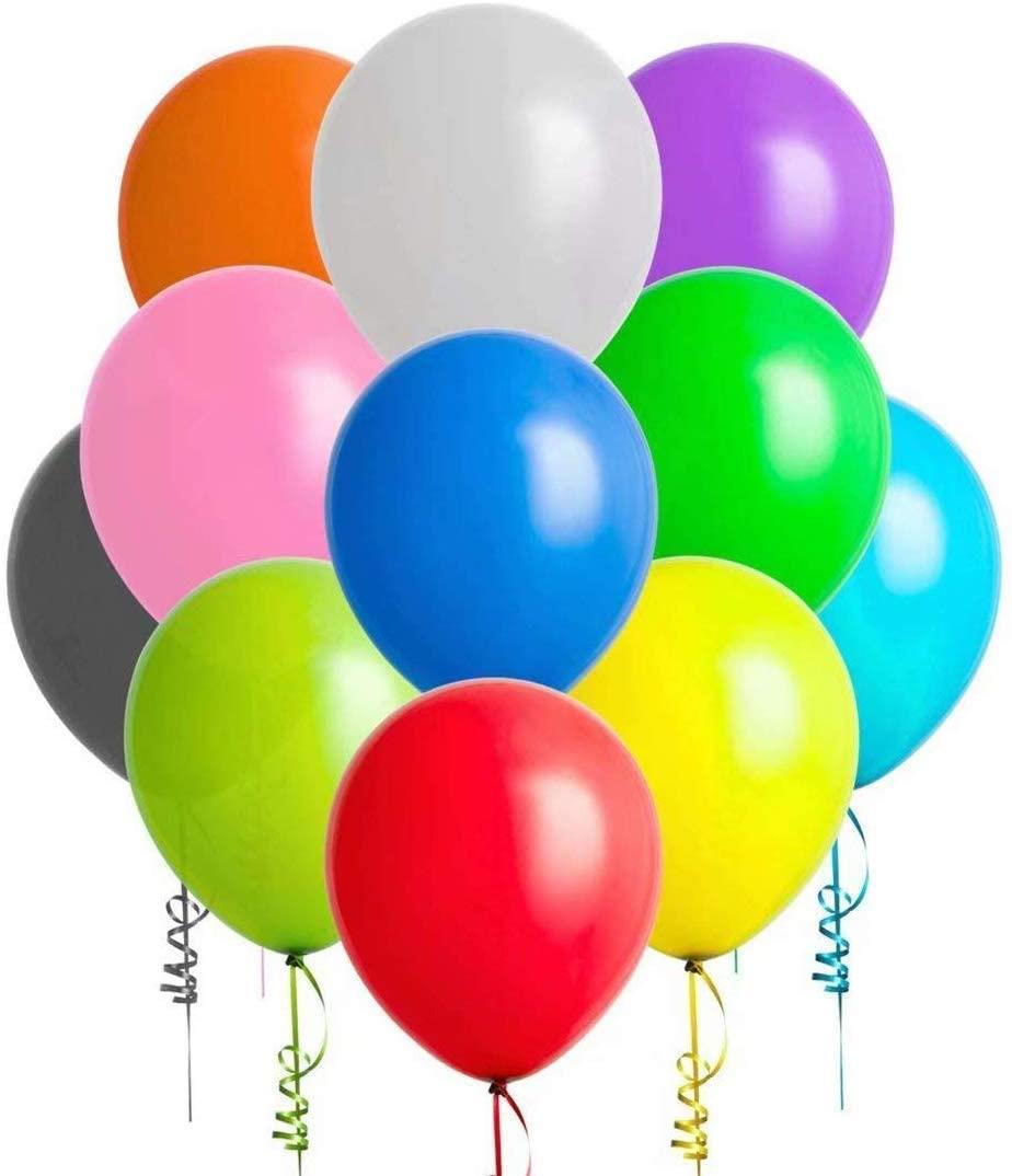 50 Assorted Coloured Balloons 12"