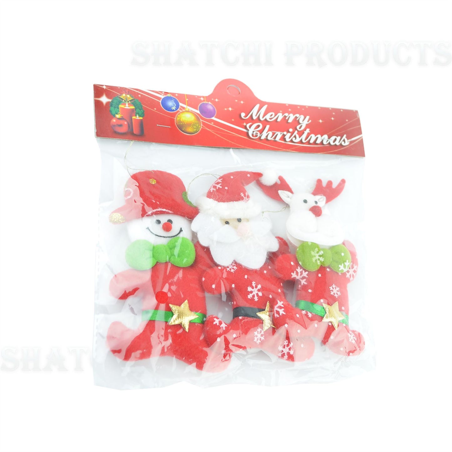 3 Handmade Novelty Christmas Decorations