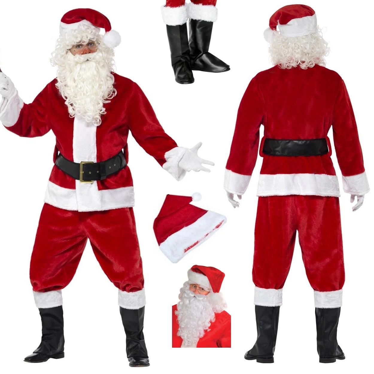 1 x XXL Santa Claus Suit Christmas Fancy Dress Costume