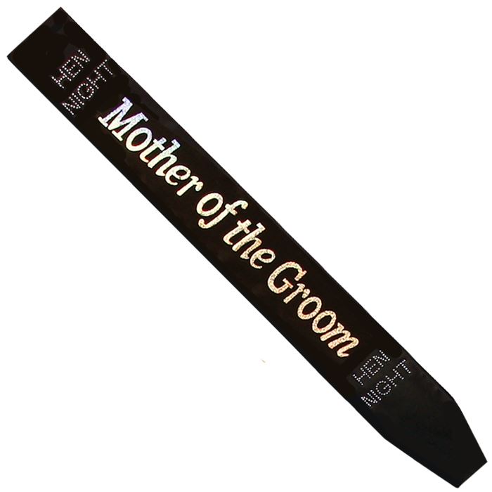 Shatchi Mother of the Groom Black Sash