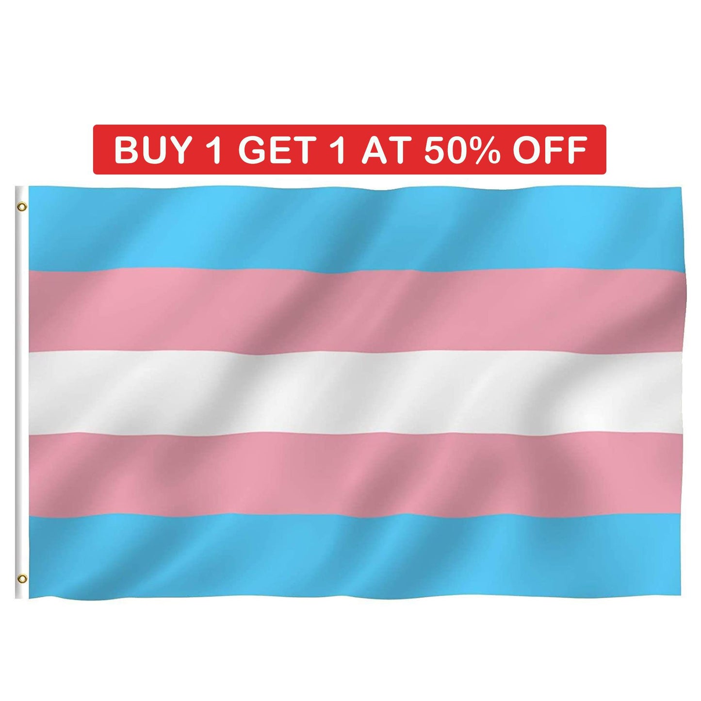 Transgender Pride Flag - 5x3ft Support Flag