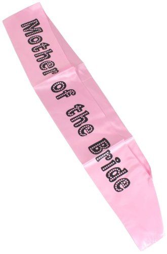 Shatchi Mother of the Bride Sash Pink-Black