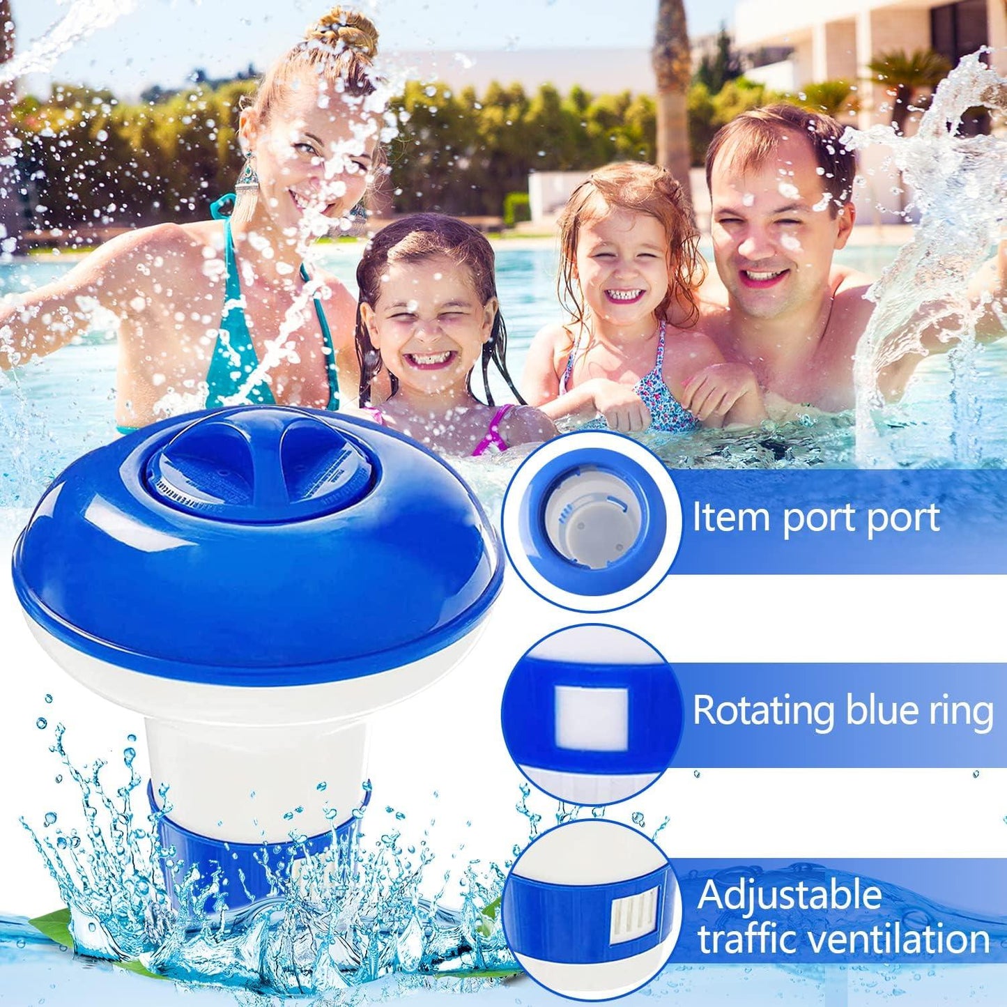 Chlorine Tablets Floating Dispenser For Hot Tubs and Pool