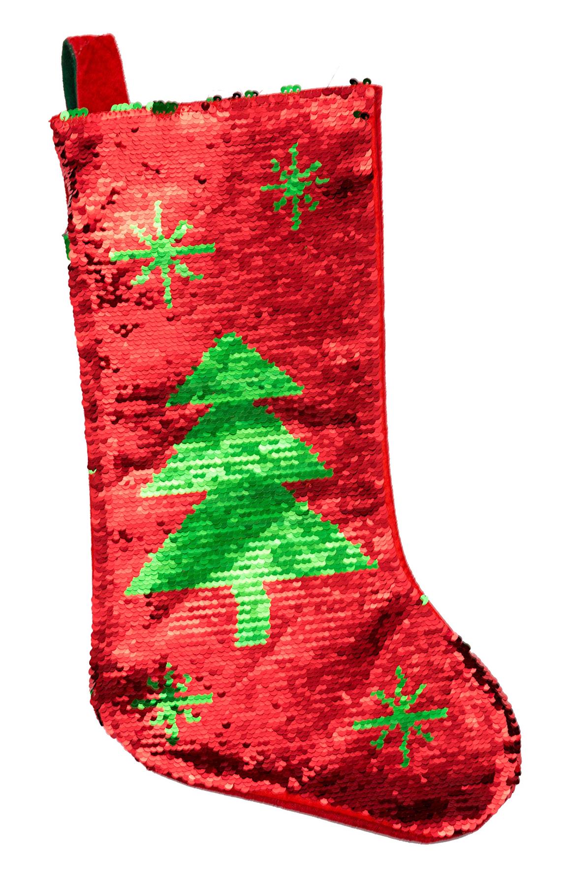 Sequin Santa Sack Stockings