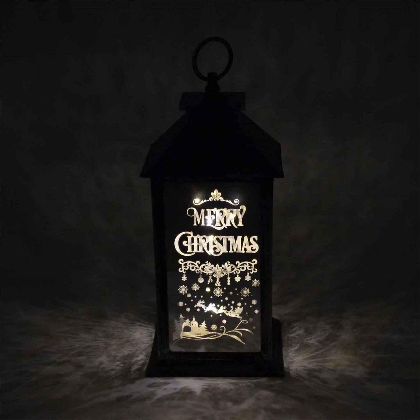 Rustic Silver Christmas Lantern