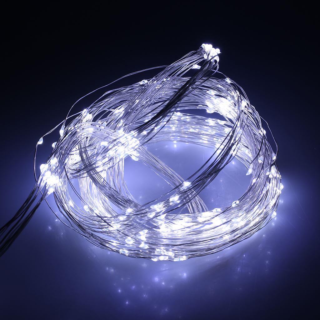 2x 10m Cool White Micro Rice LED Fairy String Lights