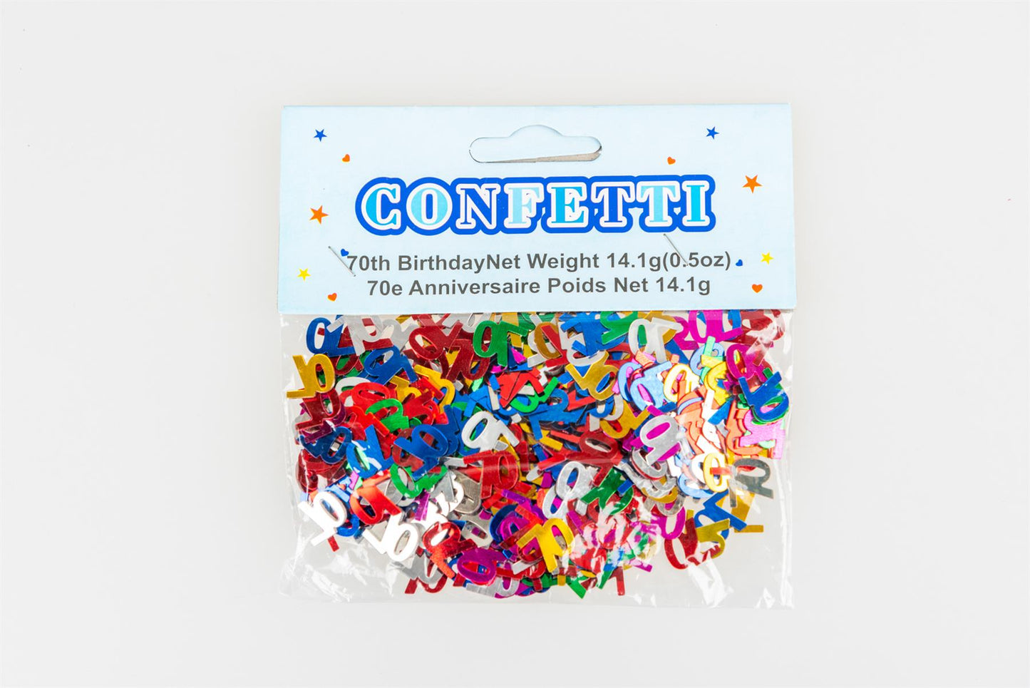 14g 70th Mix Happy Birthday Confetti