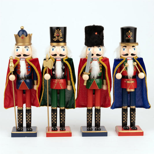 4 x Wooden Nutcrackers 38cm