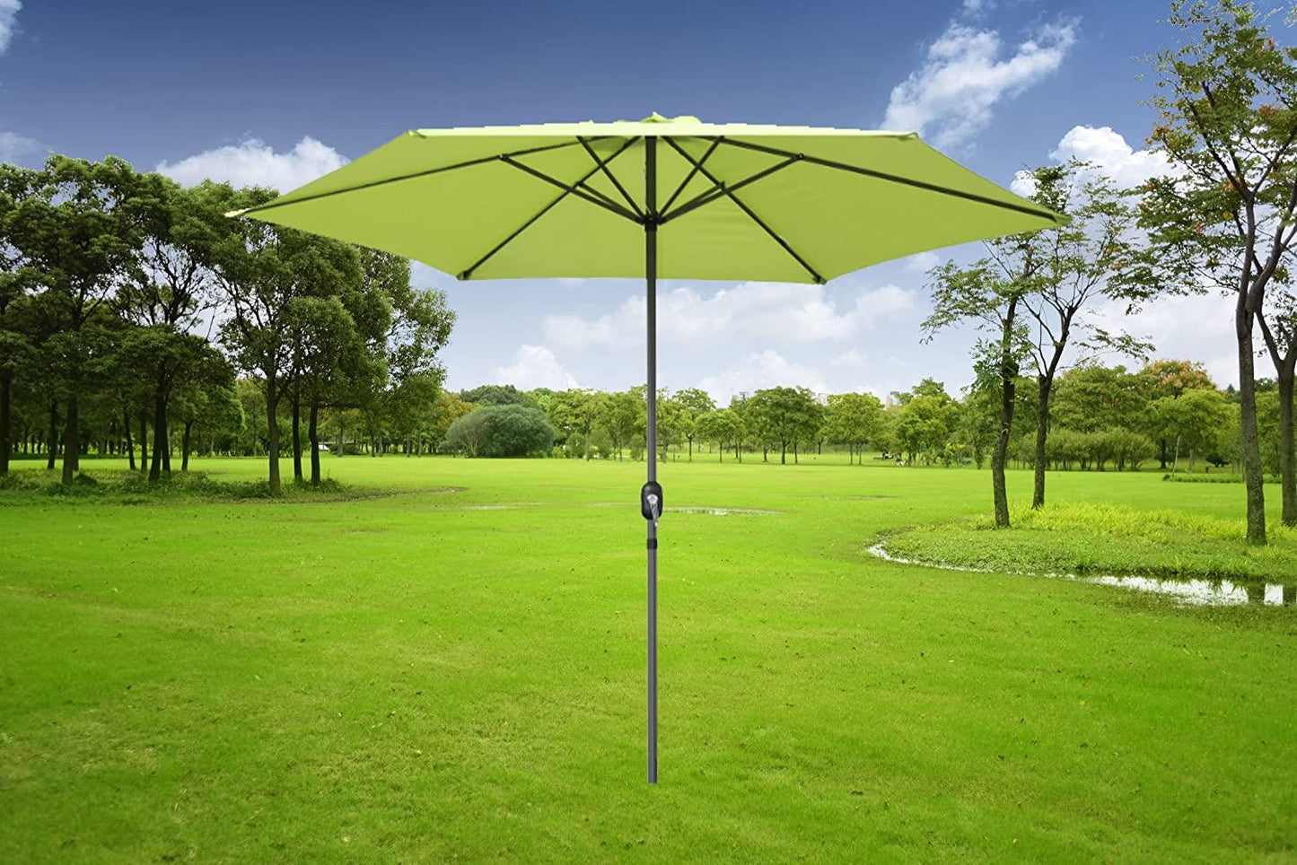 Lime Green Parasol Umbrella, 3m