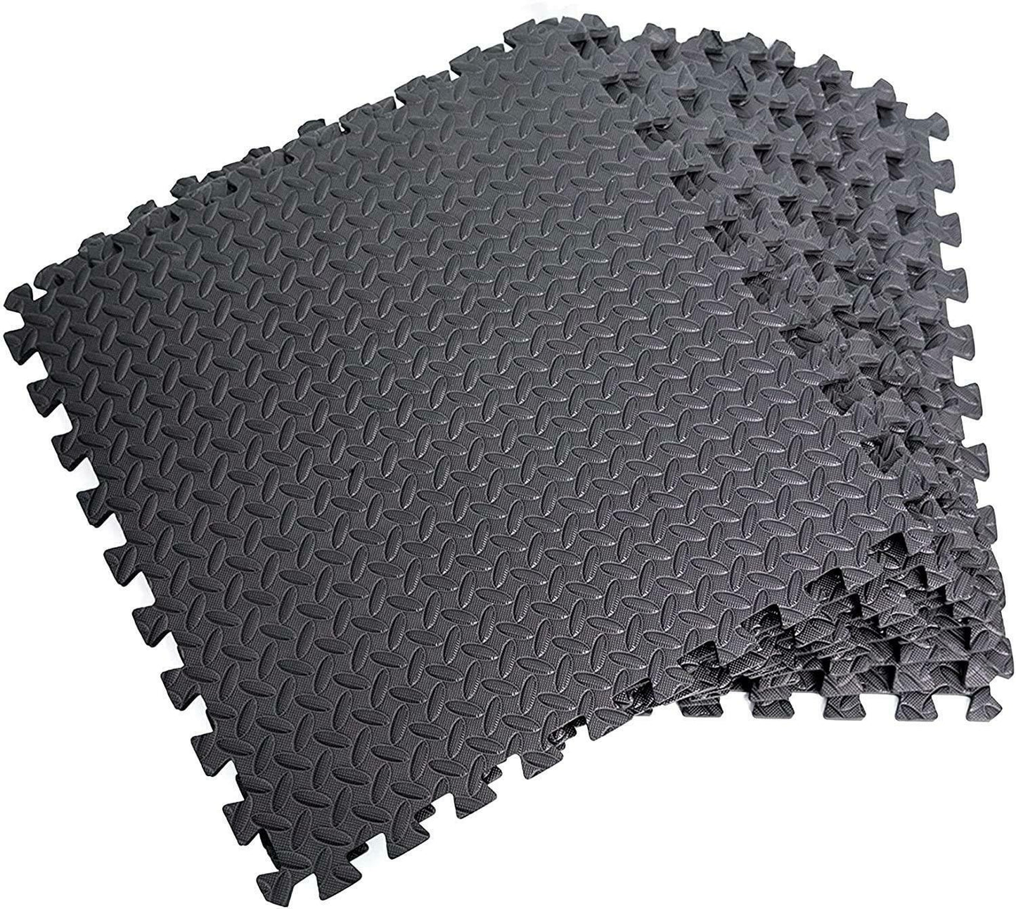 20 Black Puzzle Foam Mats (60x60x1.1cm)