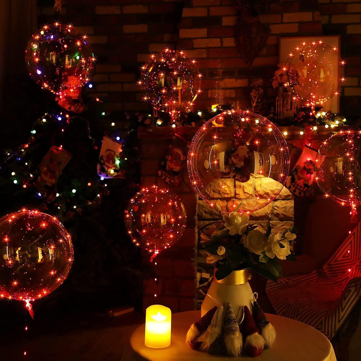 Red LED Balloon Decorations