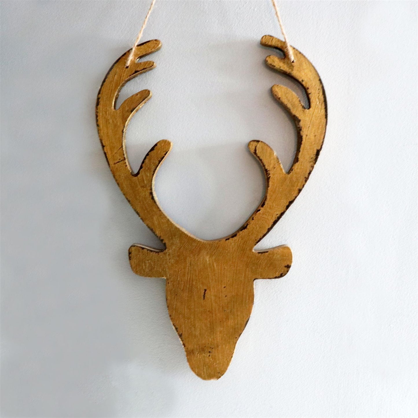 Golden Deer Head Hanging Decorations