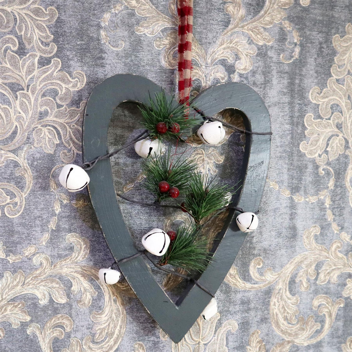 Hanging Decorations Green Heart, 36cm