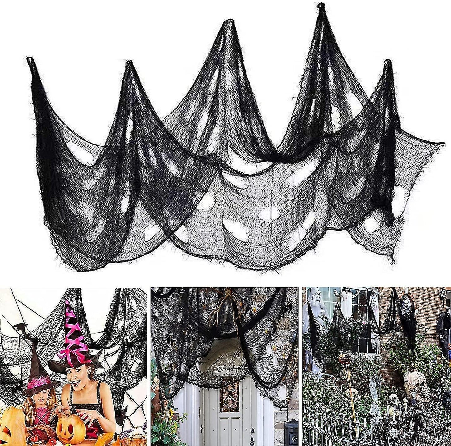 50 Black Mesh Halloween Cloths