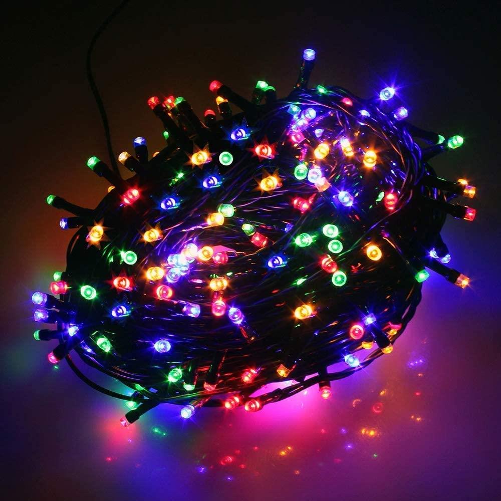 300 Multi LED String Lights 18m