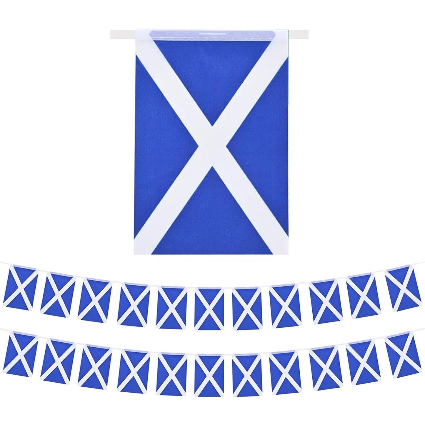 Scotland Flag St. Andrew's Saltire Bunting - 10m