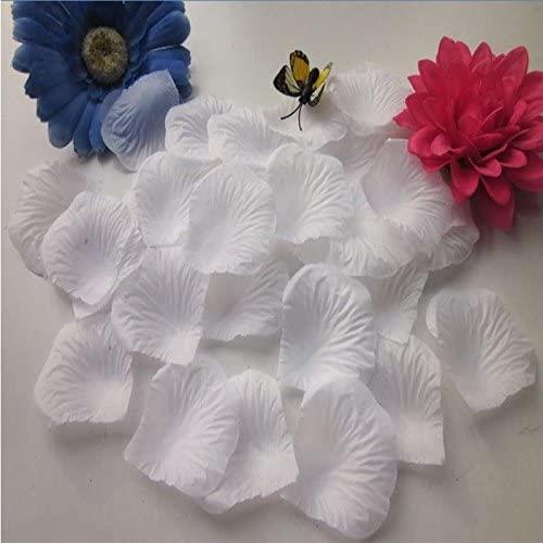 1000 Light White Quality Silk Rose Petals