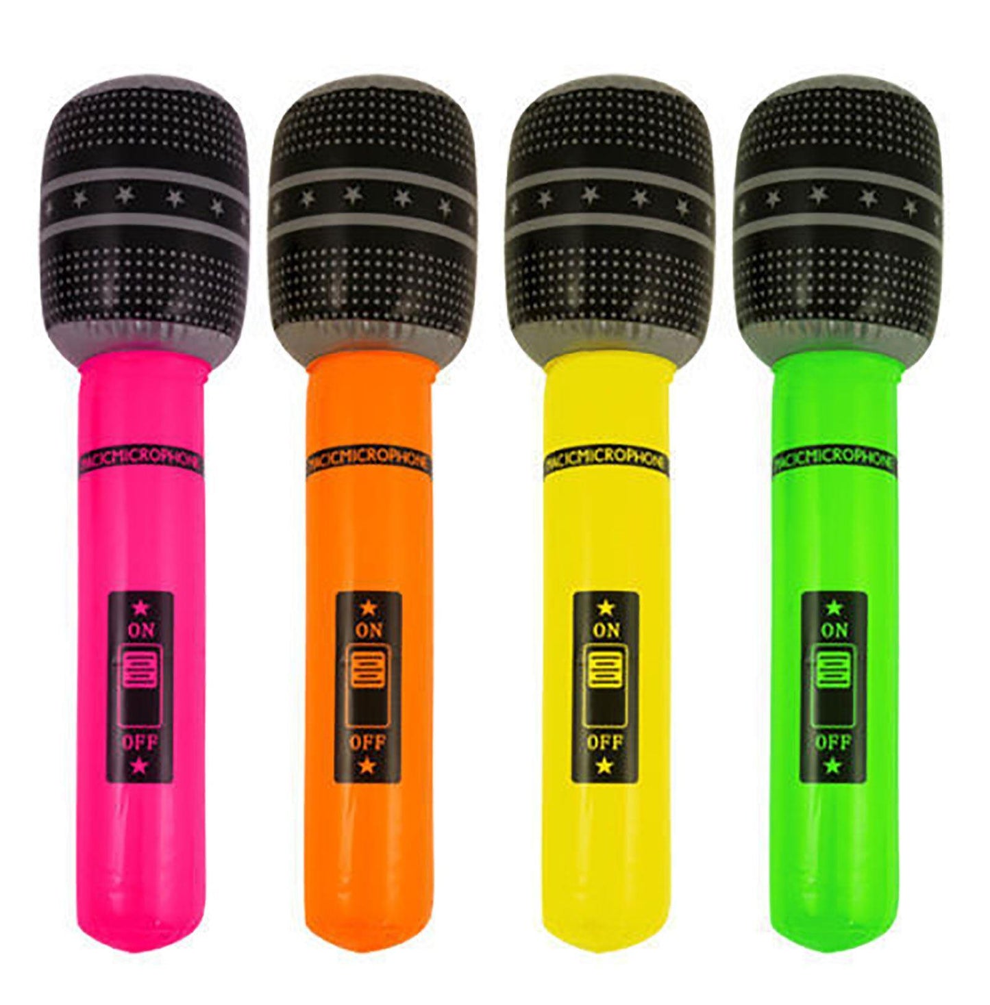 6 Inflatable Microphones (40cm)