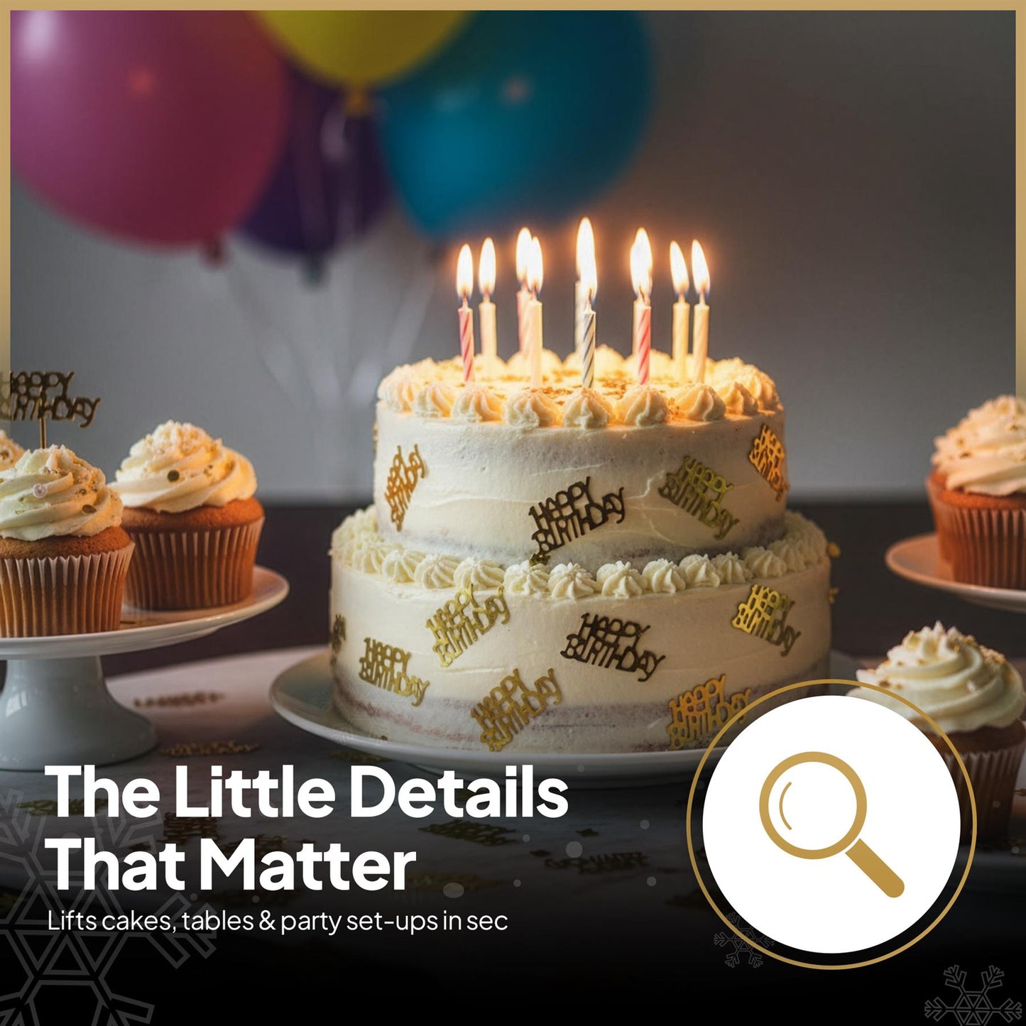 of 14g Gold Happy Birthday Confetti