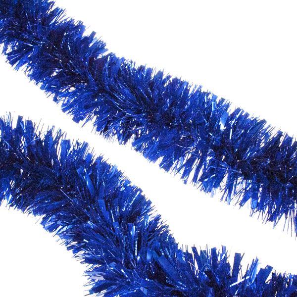 4pcs Blue Tinsel Tree Decoration, 1.8m