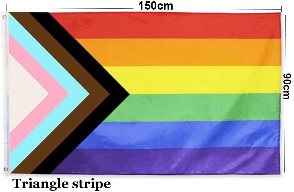 LGBTQ Trans Flag - 5x3ft with Eyelets