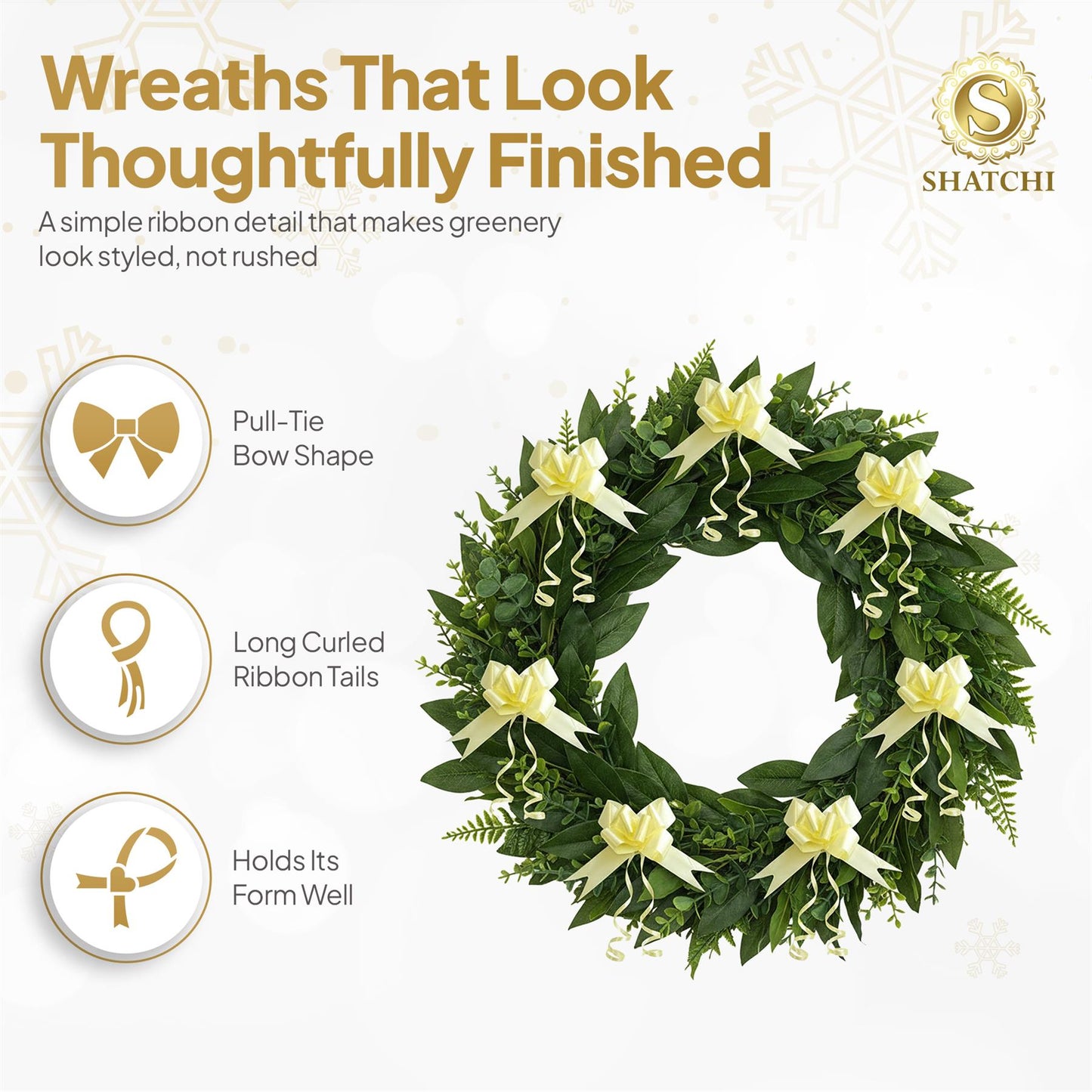 10 Pcs 50mm Light Yellow Pullbow