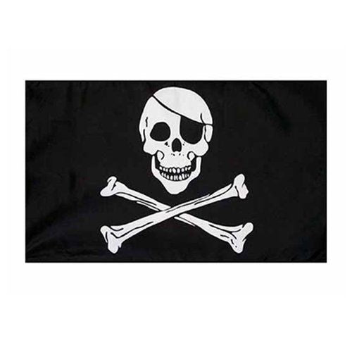 Jolly Roger Pirate Flag 5x3ft With Eyelets