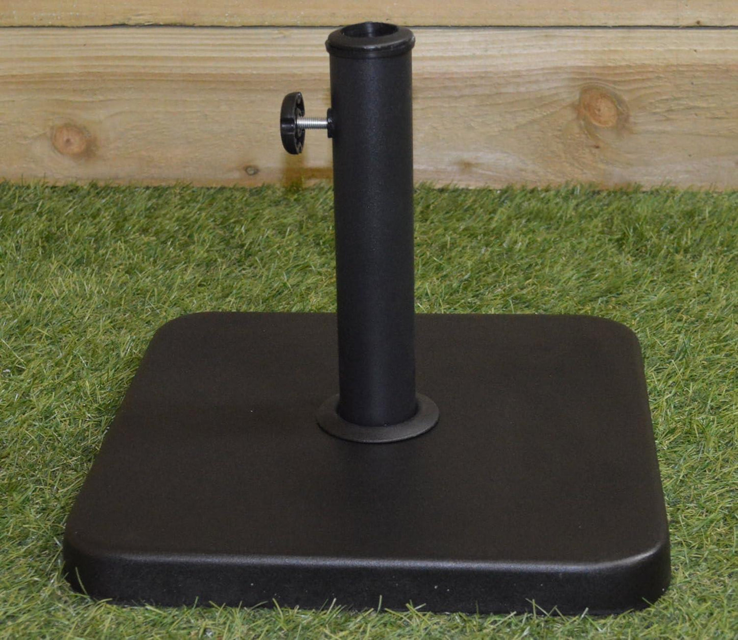 6Kg Square Parasol Base Black Heavy Duty Weight Stand