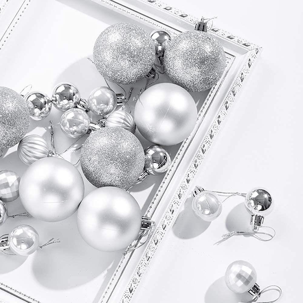 BAUBLES SILVER 3cm - 12pcs Set PVC