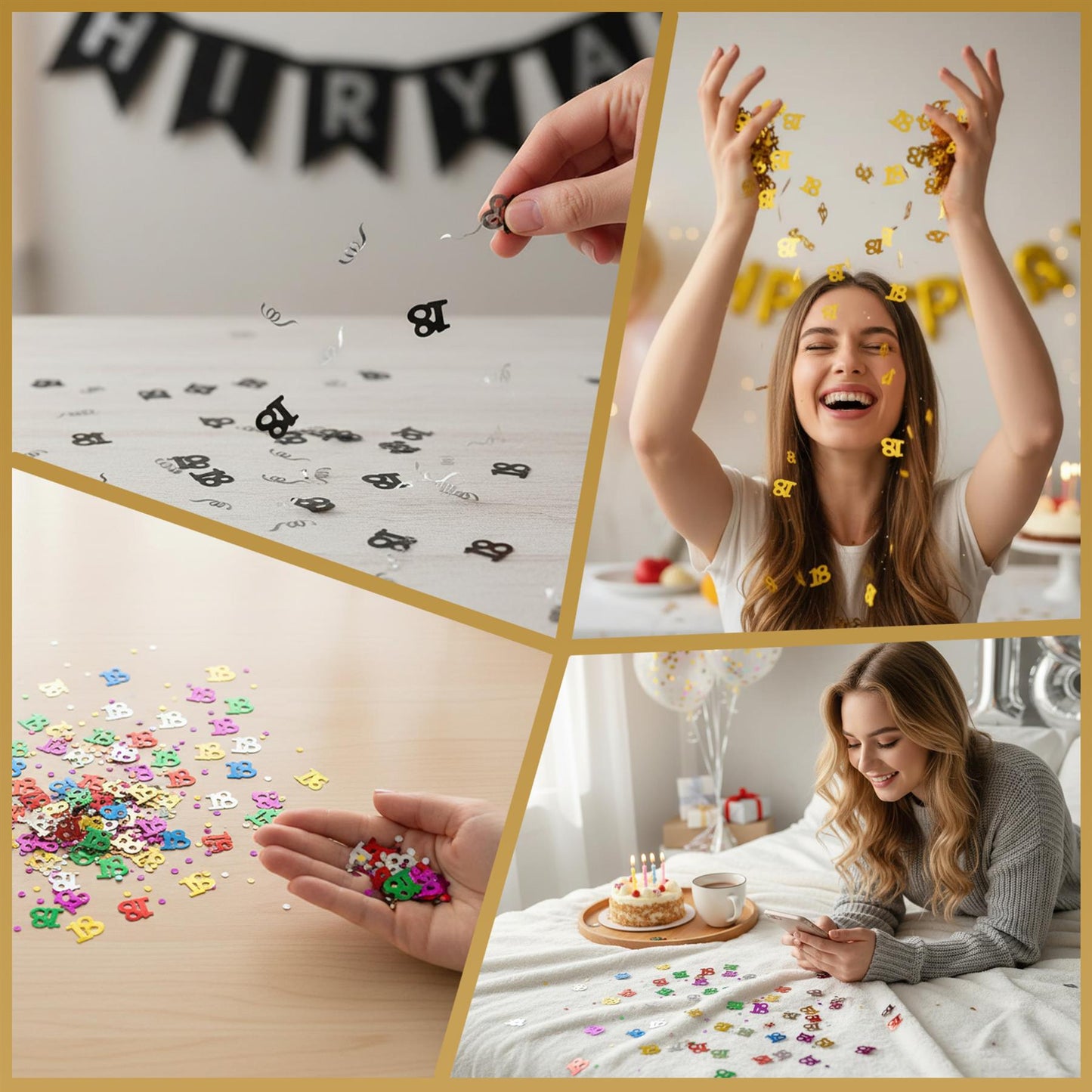 14g 18th Multi-Colour Confetti