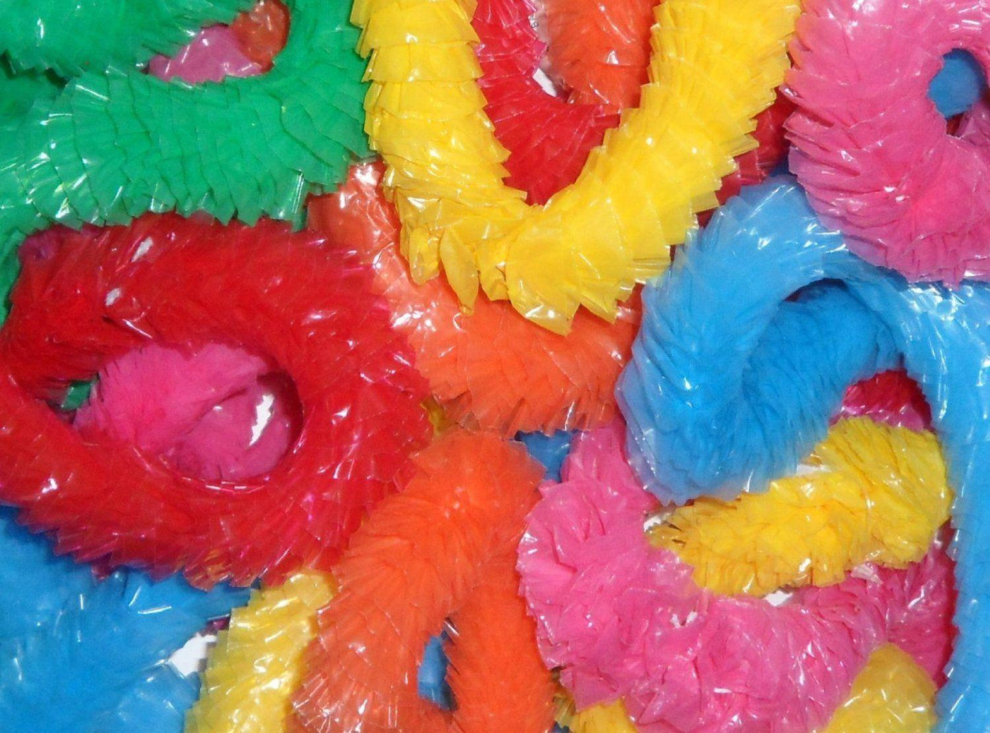 50 Assorted Colour Poly Leis