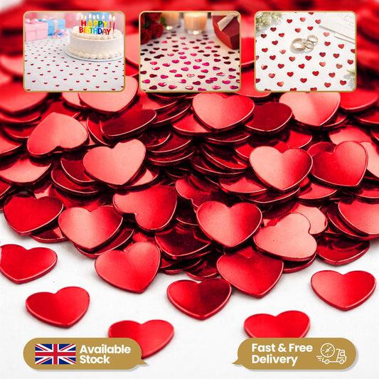 Heart Confetti Red 14g - 1pk