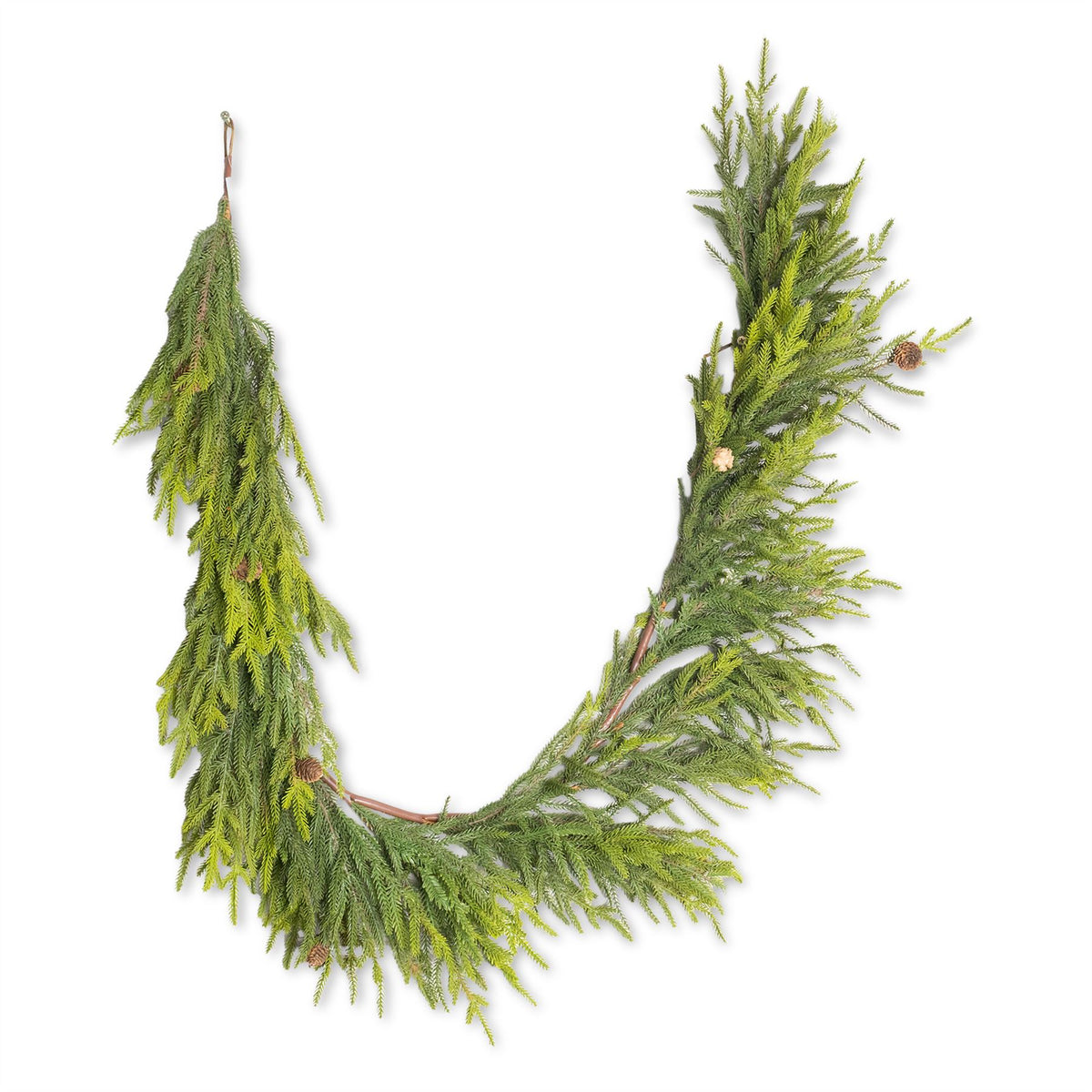 180CM ARAUCARIA WITH MINI PINE CONES GARLAND
