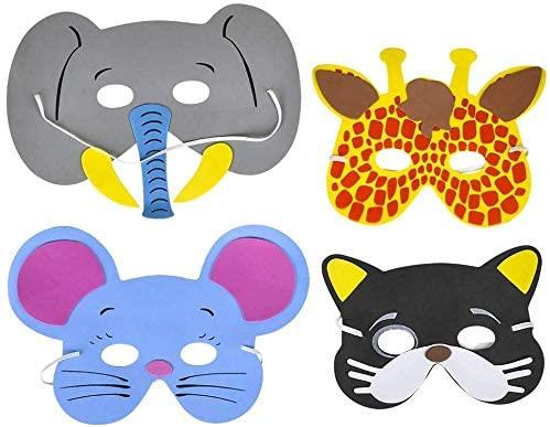 12 Children's Foam Animal Masks