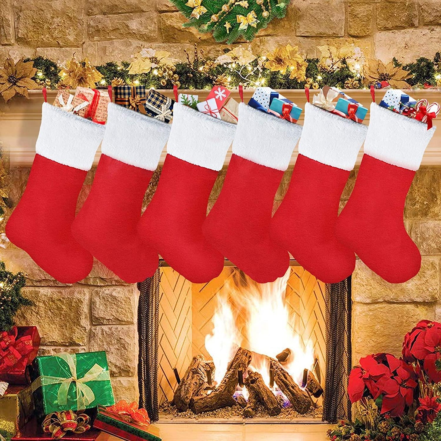 Red Felt Santa Stocking