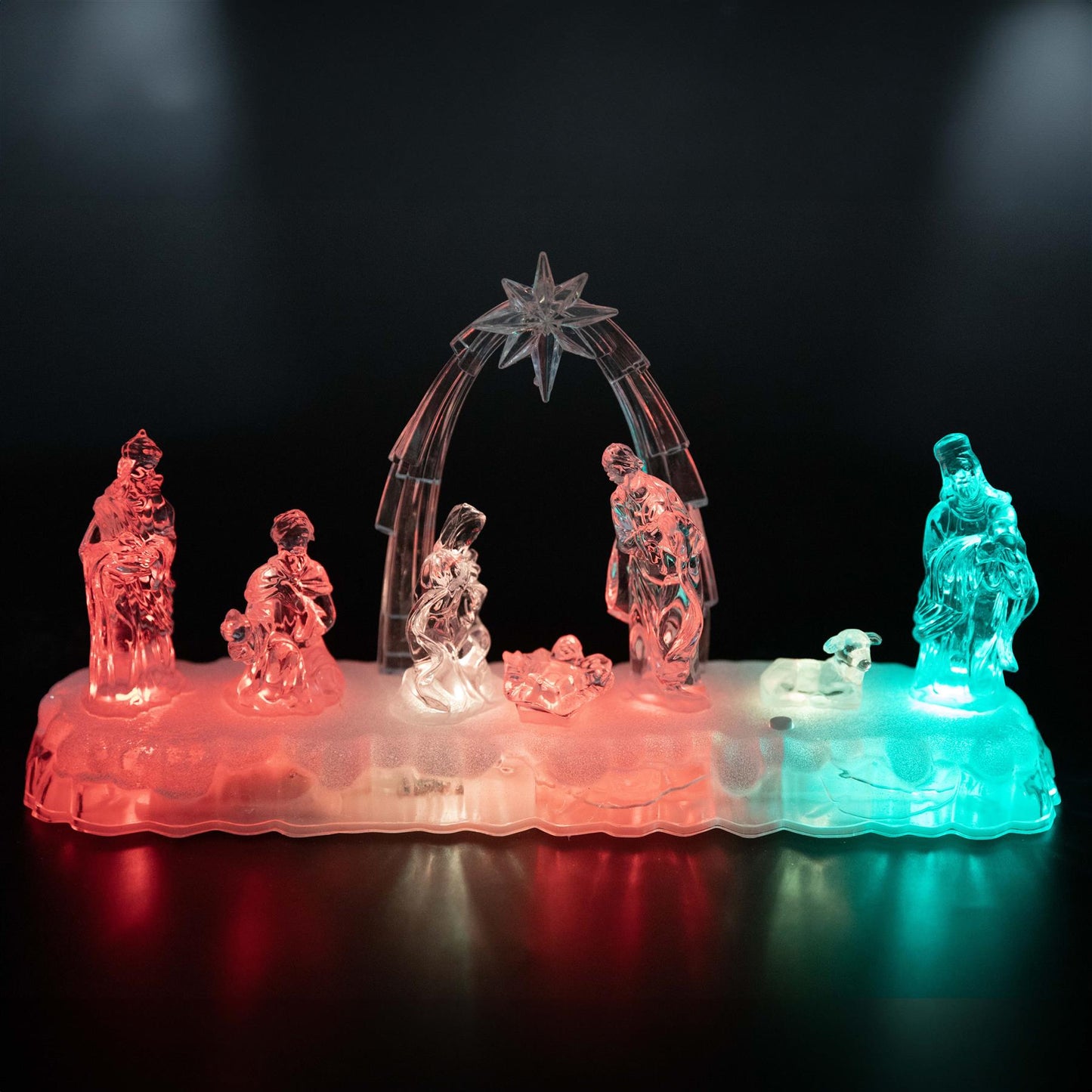 Acrylic Light Up Nativity Scene - 118662