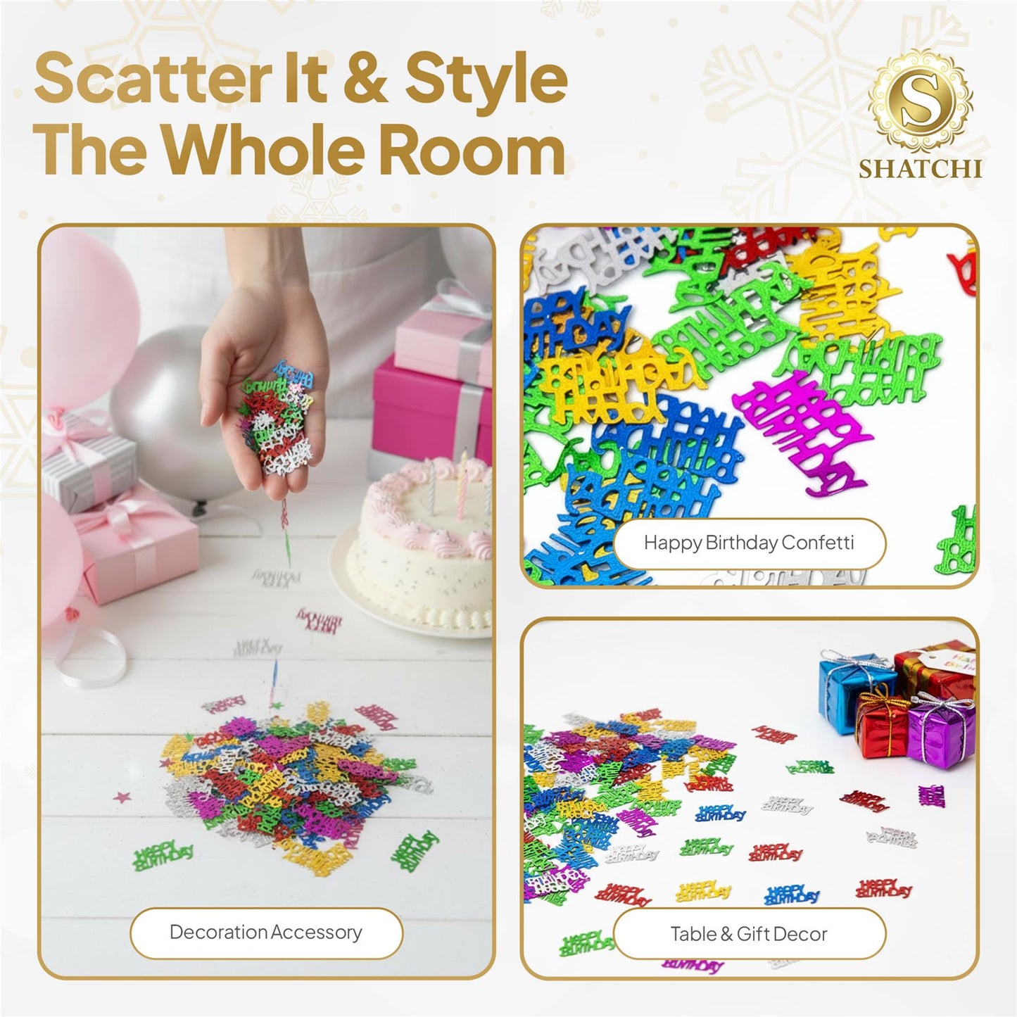 Multicolour Happy Birthday Confetti - 14g,