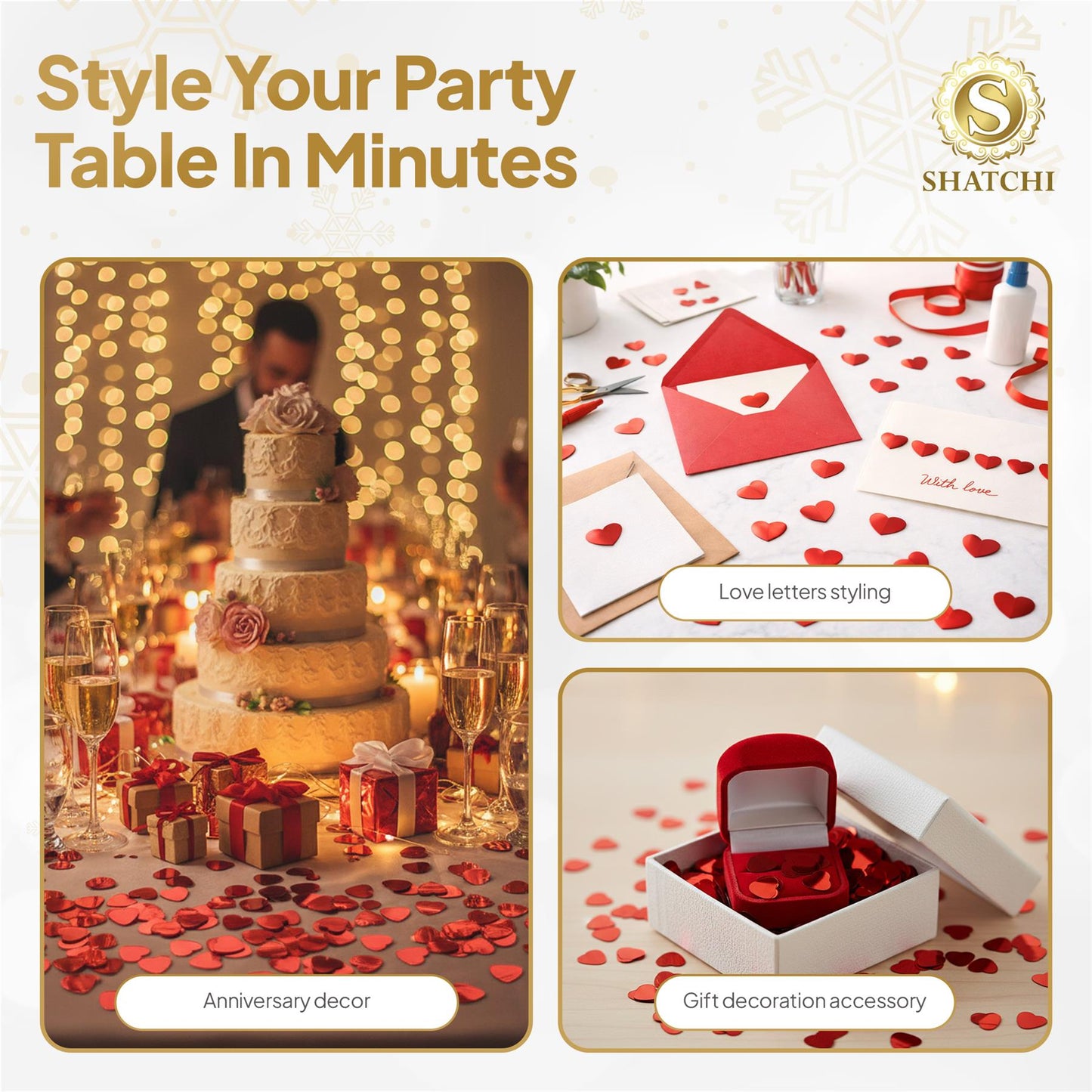 Jumbo Heart Confetti Red - 14g 1PK