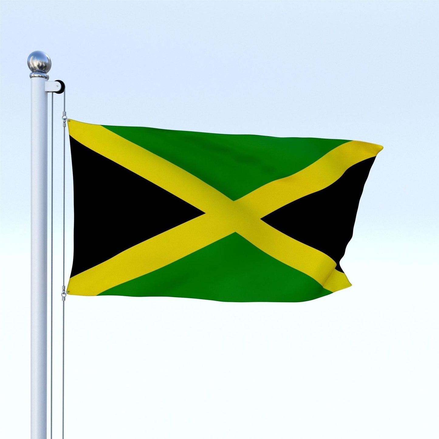 Jamaica Flag 5x3ft With Eyelets