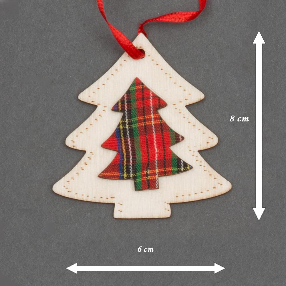 Christmas Tree Hanging Decorations Set - Includes 9 Pieces