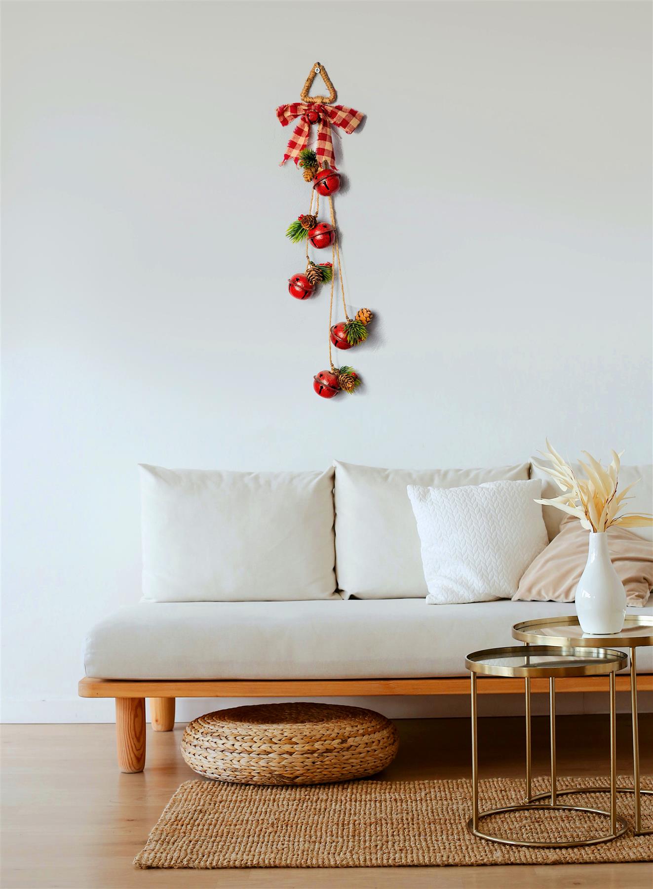 Hanging Decorations with Red Bells 46CM