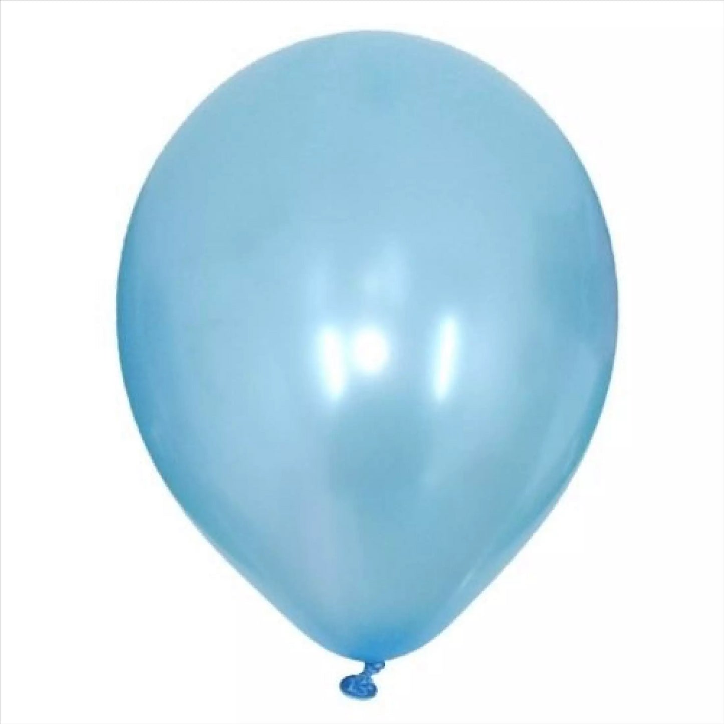 10 Pcs 12" Metallic Light Blue Colour Latex Balloons