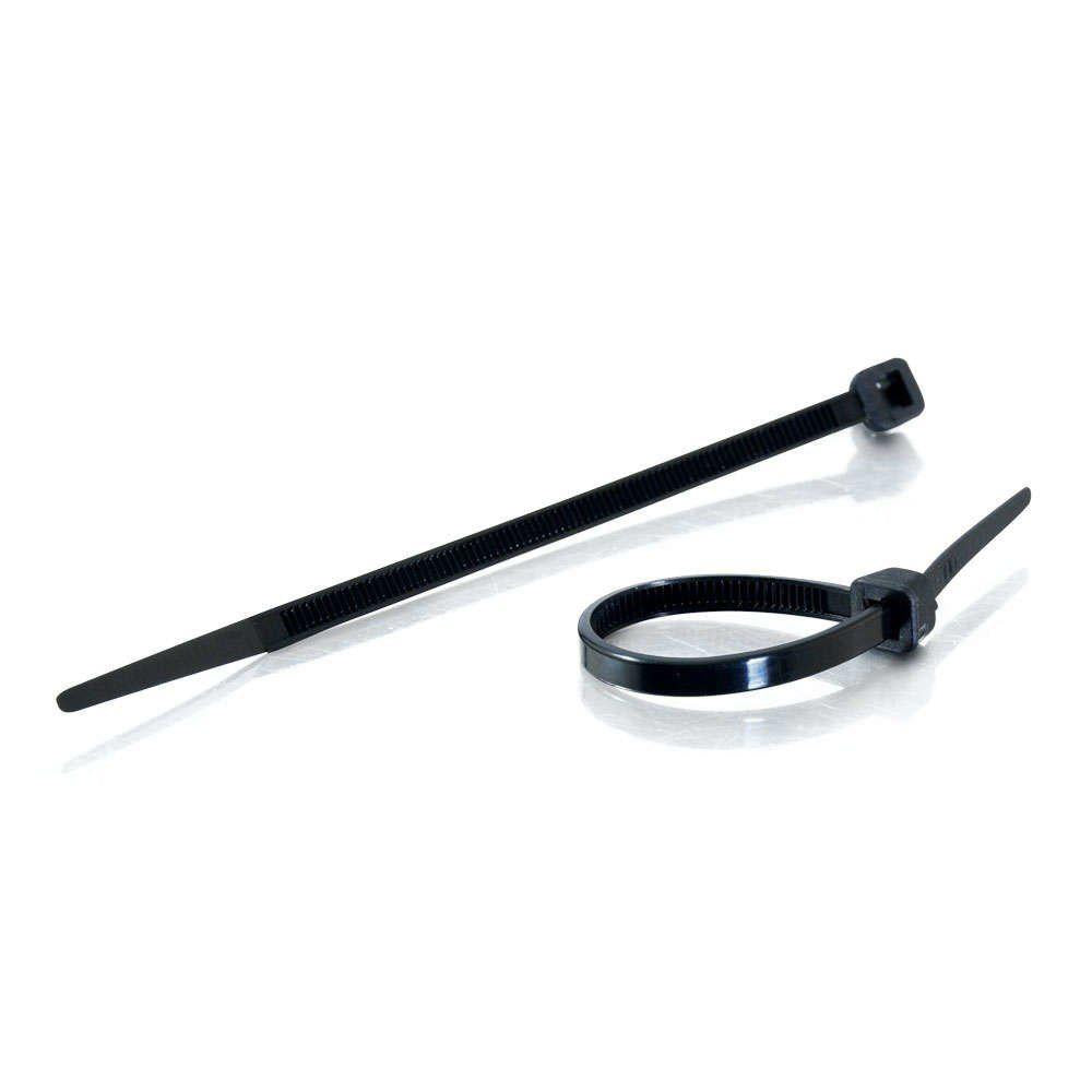 300 Strong Black Nylon Plastic Cable Ties - 200mm x 4.8mm