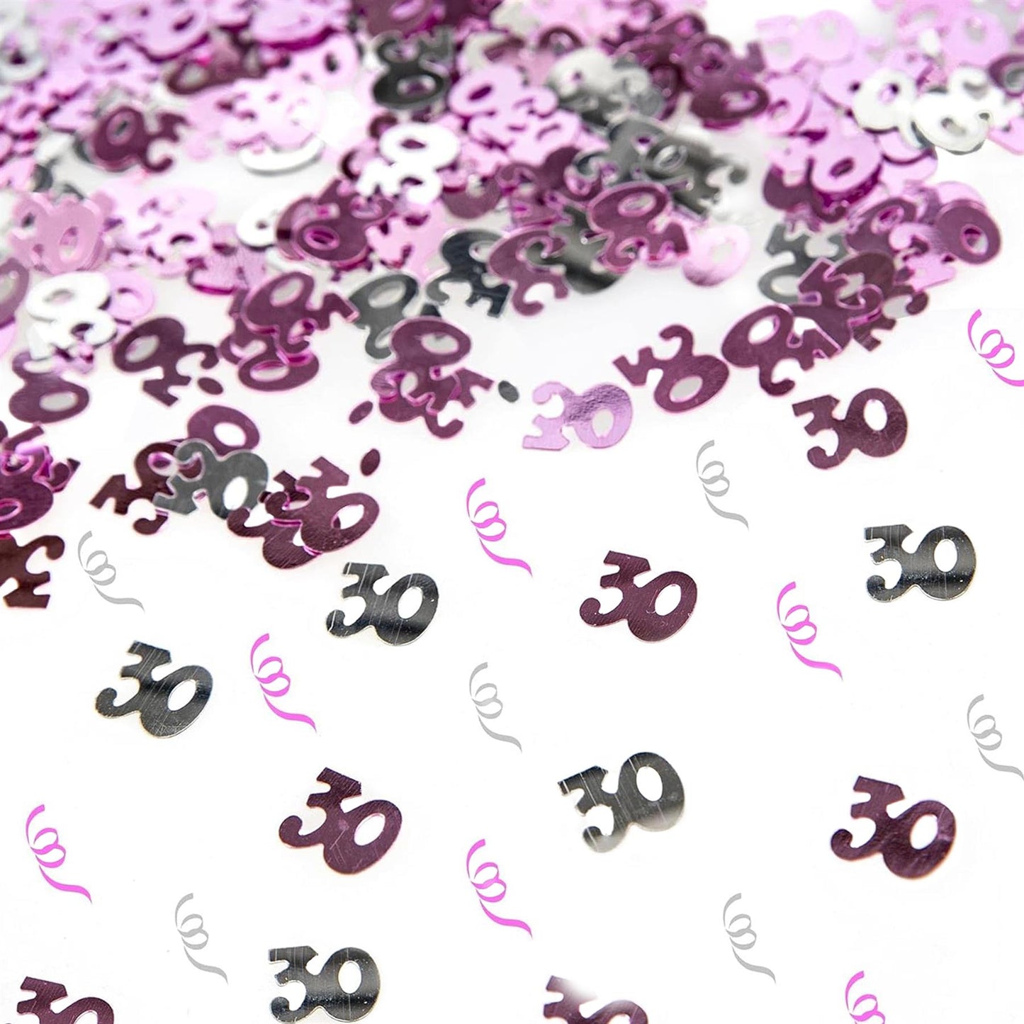 4 Pks 14g 30th Pink Happy Birthday Confetti