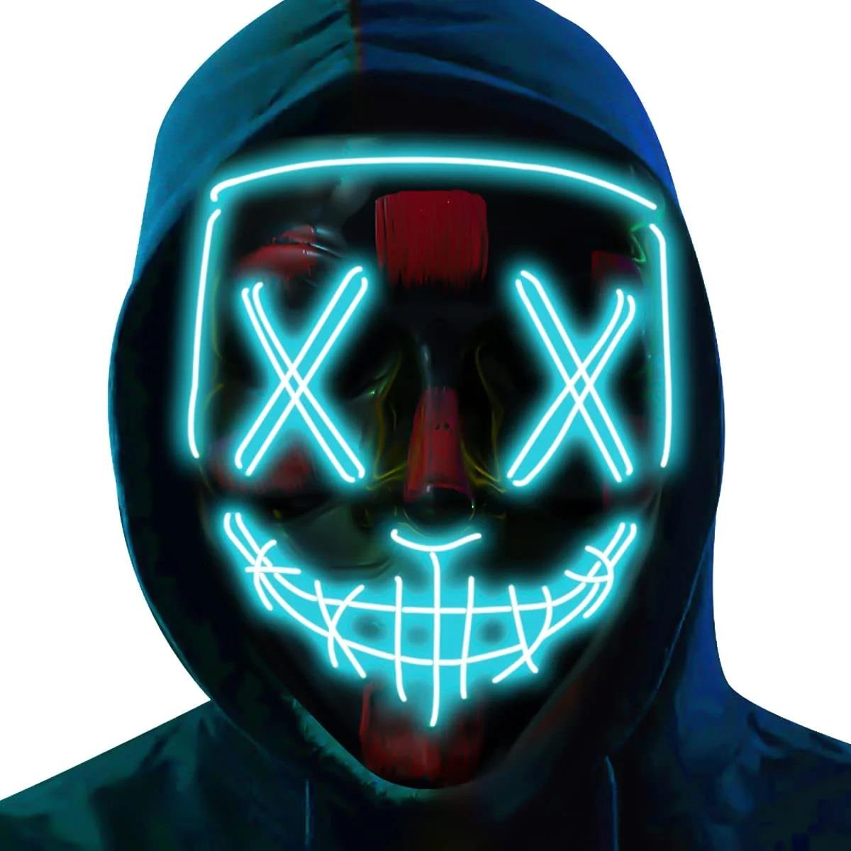 LED Stitched Purge Mask - Ice Blue