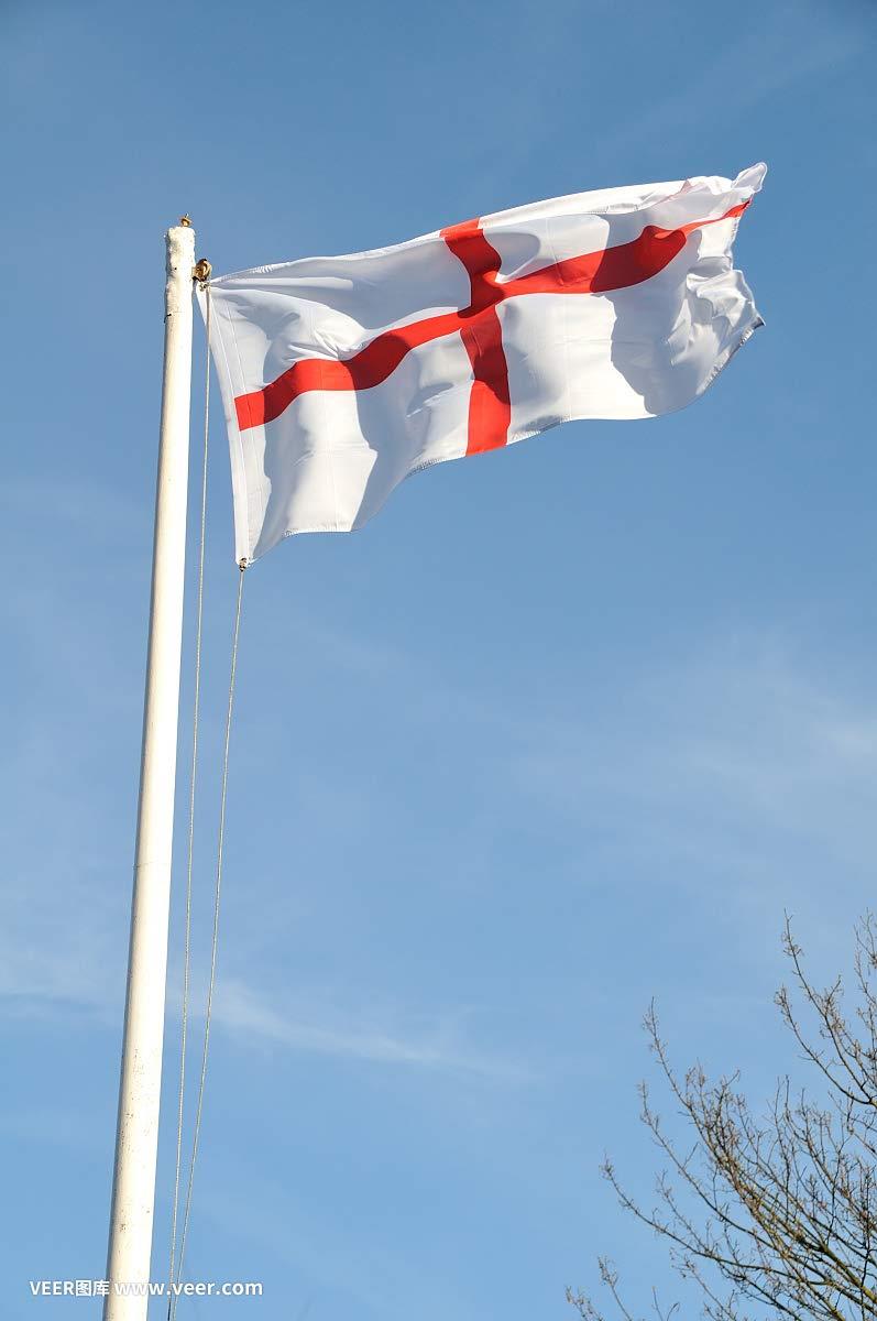 St. George Flag - 5x3ft with Eyelets