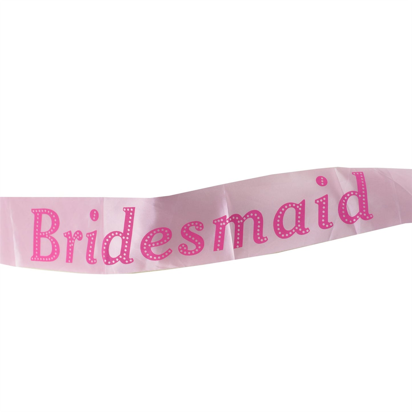 12 x Shatchi Bridesmaid Pink Sash